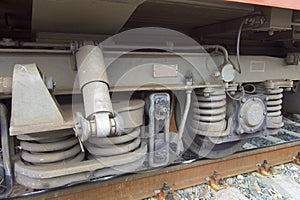 Undercarriage of a train