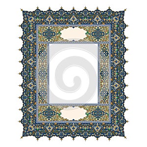 Old World Borders Vector - Tiled frame in plant leaves and flowers Framework Decorative Elegant style