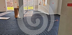 Underfloor Heating Installation only plates without tubes