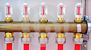 Underfloor heating manifolds