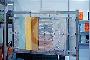 Underfloor heating system. Floor heating installation example