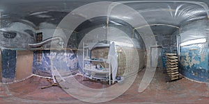 Undergroun paint shop clean room spherical panorama photo