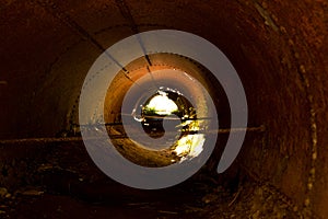 Undergroun tunnel with light