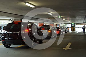 Underground car park photo