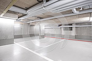 Underground car parking deck