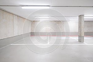 Underground car parking deck