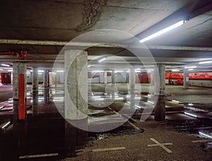 Underground Carpark flooded photo