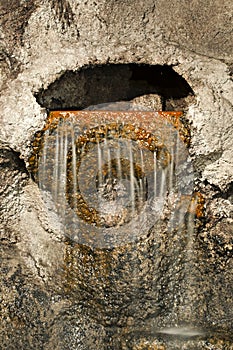 Underground Cave Waterfall