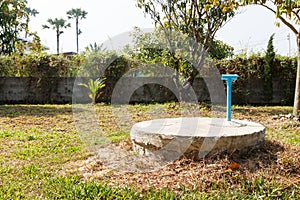 Underground cement cylinder of lavatory cesspit