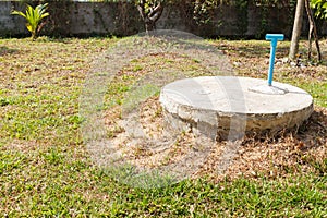 Underground cement cylinder of lavatory cesspit