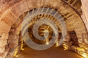 Underground city in Uchisar.