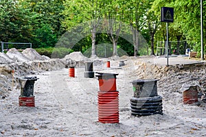 Underground communications and street and sidewalk replacement on city street