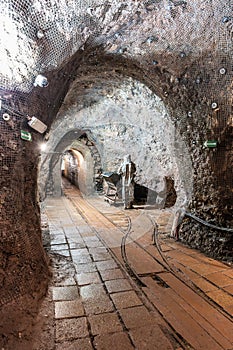 Underground corridor of Stachelberg artillery fortress