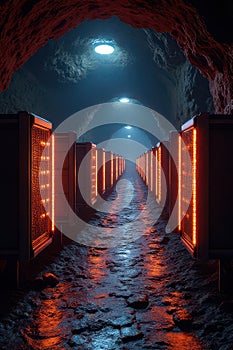 Underground Crypto Mining Vault