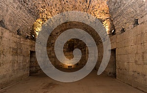 Underground of Diocletian Palace, Split. photo
