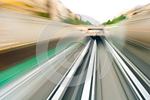 Underground entering the tunnels