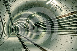 Underground facility with a big tunnel