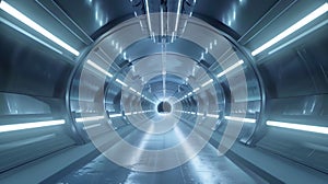 underground facility where the experiment is taking place with tunnels and chambers leading to the main neutrino beam photo