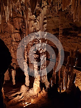 Underground formations in cave