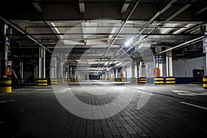 Underground illuminated parking