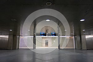 underground interior of the terreiro do paÃ§o metro station in Lisbon