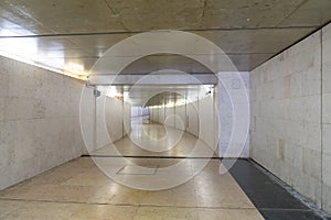 underground interior of the terreiro do paÃ§o metro station in Lisbon