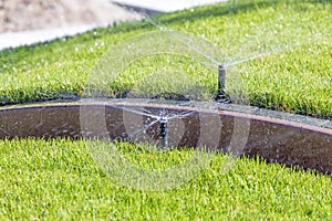 Underground irrigation sprinkler system