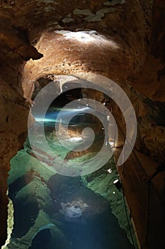 Underground Lake in Jenolan Caves