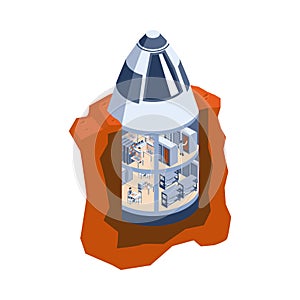 Underground Mars Base Composition