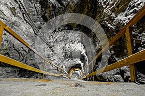 Underground mine passage