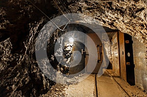 Underground mine passage