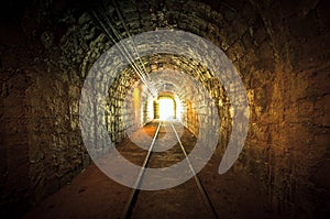 Underground mine passage