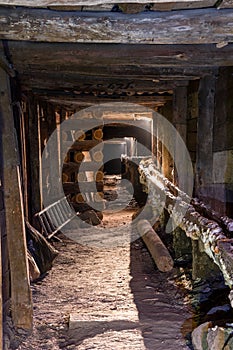 Underground mine tunnel