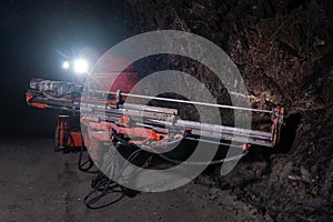 underground mining driller rock tunnel gold geology