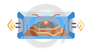 Underground Mining Operation, Resource Extraction, vector design Generative AI