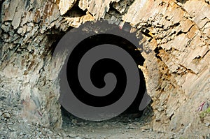 Underground Mining Tunnel Entrance