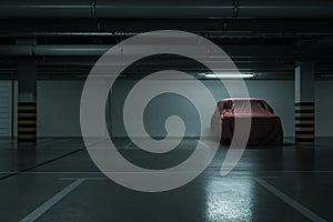 Underground parking background