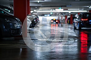 Underground parking garage