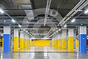 Underground parking with navigation system sensors