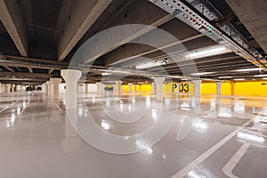 Underground parking in Odense, Denmark