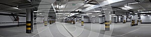 Underground parking panorama