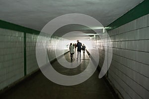 Underground pass in Pyongyang, North Korea