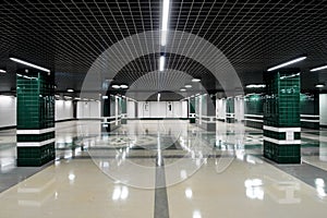 Underground passage in modern building