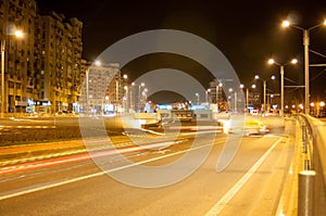Underground passage by night