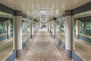 Underground pedestrian passage in Monte Carlo.