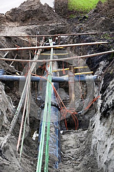 Underground pipes and cables