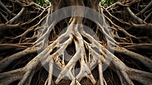 underground plant root