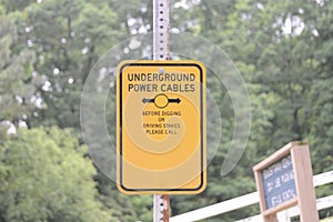 Underground Power Cables Safety Hazard