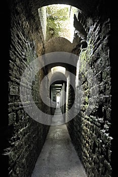 Underground Roman baths