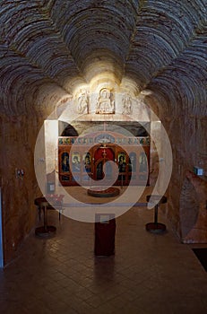 Underground Serbian Orthodox Church in Coober Pedy photo